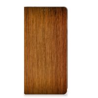 Motorola Moto E13 4G Book Wallet Case Donker Hout