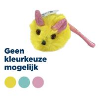 Fofos Pluche muis met glitterstaart - thumbnail