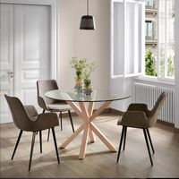 Kave Home Ronde Eettafel Argo 120cm, Glas - thumbnail