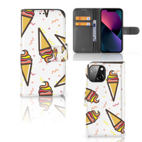 iPhone 13 Mini Book Cover Icecream - thumbnail