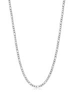 Nialaya Jewelry collier en maille figaro 3 mm - Argent