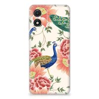 TPU Hoesje voor Motorola Moto E13 Pink Peacock - thumbnail