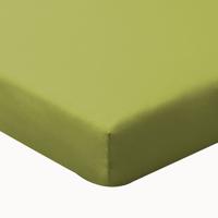 Biojersey hoeslaken, oranje 150 × 200 cm