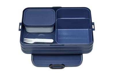 Rosti Mepal lunchbox Bento Large 17 x 25,5 x 6,5 cm donkerblauw Rosti Mepal lunchbox Bento Large 17 x 25,5 x 6,5 cm donkerblauw