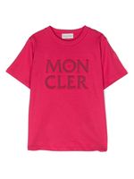 Moncler Enfant t-shirt à logo brodé - Rose