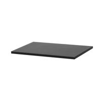 BRAUER Corestone Wastafelblad - 60x46x2cm - zonder kraangat - natuursteen - basalt 2810