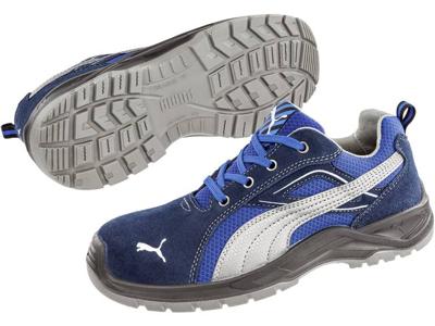 PUMA Safety Omni Blue Low SRC 643610-45 Veiligheidsschoenen S1P Schoenmaat (EU): 45 Blauw, Zilver 1 stuk(s)