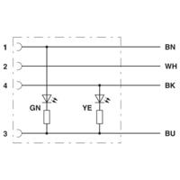 Phoenix Contact 1694800 Sensor/actuator aansluitkabel Aantal polen (sensoren): 4 1.50 m 1 stuk(s) - thumbnail