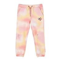 s.Oliver tie-dyeregular fit joggingbroek geel/oranje/roze