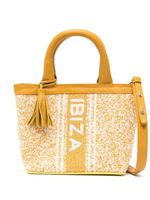 DE SIENA SHOES sac cabas Ibiza à ornements de perles - Jaune