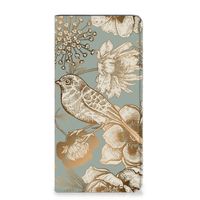 Smart Cover voor Samsung Galaxy A14 5G Vintage Bird Flowers