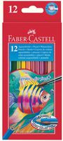 Faber Castell FC-114413 Aquarelpotlood Etui 12 Stuks + Penseel - thumbnail