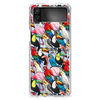 Samsung Galaxy Z Flip 4 TPU Hoesje Birds - thumbnail