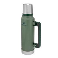 Stanley Classic Legendary Thermosfles 1.4L Hammertone Green - Thermosfles houdt 40 Uur Warm, 35 Uur Koud - Vaatwasserbestendig - Roestvrijstalen Thermoskan - Lekvrij