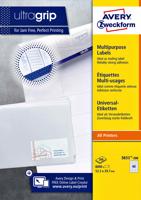 Etiket avery zweck 3651-200 52.5 x 29.7 mm 8000 st