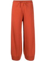 Stella McCartney pantalon en maille à lien de resserrage - Orange