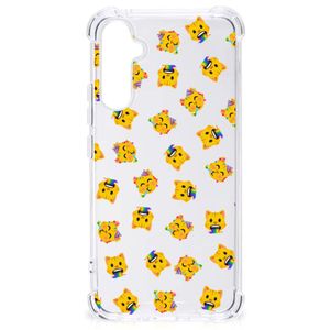 Doorzichtige Silicone Hoesje voor Samsung Galaxy A34 Katten Emojis