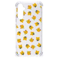 Doorzichtige Silicone Hoesje voor Samsung Galaxy A34 Katten Emojis - thumbnail