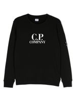 C.P. Company Kids sweat en coton à logo imprimé - Noir - thumbnail