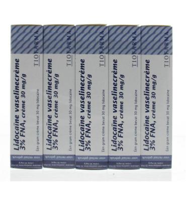 Diversen Lidocaine Vaselinecreme 3% 5 X 30 Gram (150g)