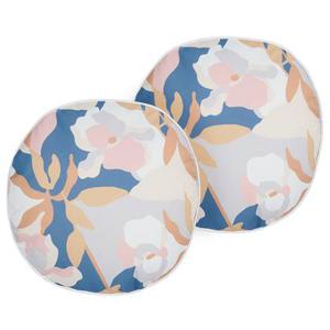 Beliani-VEREZZI-Tuinkussen set van 2-Meerkleurig-⌀ 40 cm-Polyester