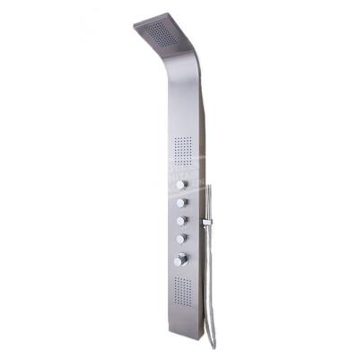 Wiesbaden Huron RVS Douchepaneel 165x20 cm met Thermostatische kraan