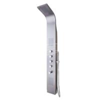 Wiesbaden Huron RVS Douchepaneel 165x20 cm met Thermostatische kraan