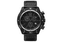 Horlogeband Fossil JR1202 Leder Zwart 24mm - thumbnail