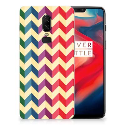 OnePlus 6 TPU bumper Zigzag Multi Color