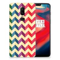 OnePlus 6 TPU bumper Zigzag Multi Color