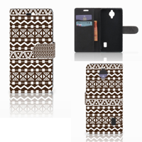 Huawei Y635 Telefoon Hoesje Aztec Brown