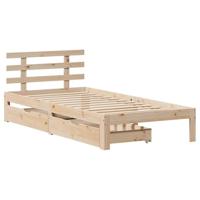 vidaXL Bedframe met lades massief grenenhout 90x190 cm