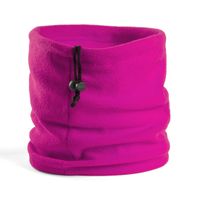 Fleece nekwarmer colsjaal windvanger fuchsia roze