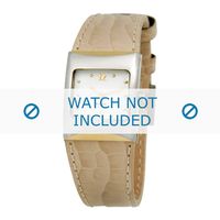 Horlogeband Boccia 3120-03 (BO3120-03-40BG) Leder Beige