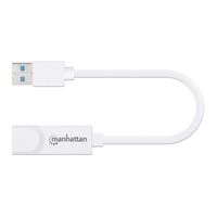 Manhattan Gigabit Ethernet Adapter Netwerkadapter 1 GBit/s USB 3.2 Gen 1 (USB 3.0) - thumbnail