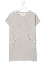 Andorine robe-sweat à manches courtes - Gris