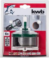 kwb 498800 Gatenzaag 6-delig 46 mm, 53 mm, 60 mm, 68 mm, 74 mm, 81 mm 1 stuk(s) - thumbnail