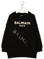 Balmain Kids sweat à logo imprimé - Noir - thumbnail