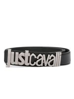 Just Cavalli ceinture en cuir à boucle logo - Noir - thumbnail