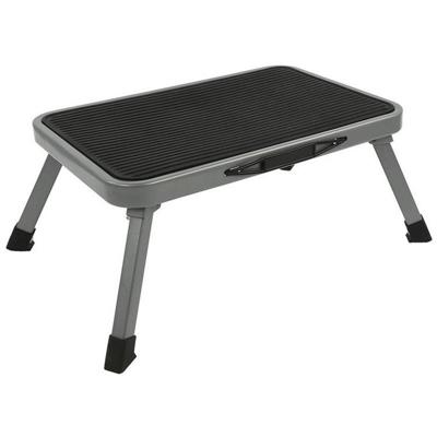 Opstapje - inklapbaar - 1 trede - 26 x 38 cm - staal - opstap krukje - opstapkruk