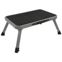 Opstapje - inklapbaar - 1 trede - 26 x 38 cm - staal - opstap krukje - opstapkruk