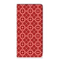 Samsung Galaxy A21s Hoesje met Magneet Batik Rood - thumbnail