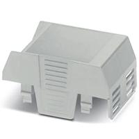 PHOENIX CONTACT EH 45 F-C SS/ABS GY7035 Draagrailbehuizing, eenzijdige aansluitopening, met ventilatiesleuven, 36,95 mm lengte, 45,1 mm breedte, 75,65 mm hoogte, lichtgrijs, 10 stuks