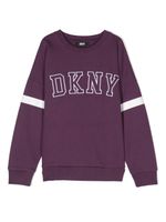 Dkny Kids sweat à patch logo - Violet