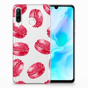 Huawei P30 Lite Siliconen Case Pink Macarons