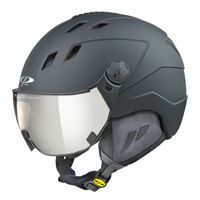 CP Corao skihelm zwart met meekleurend vizier (4 Keuzes)