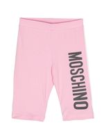 Moschino Kids short à logo imprimé - Rose - thumbnail