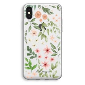 Botanical sweet flower heaven: iPhone X Transparant Hoesje