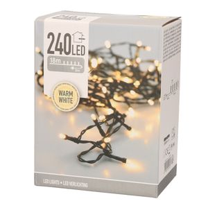 LED kerstverlichting warm wit 240 lampjes   -