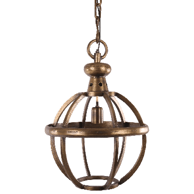 Industriële Hanglamp Stephano 1 Lichts 35 cm Vintage Brons